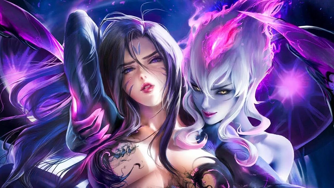 League of Legends Эвелин. Sakimichan Кайса. Bestia nsfw