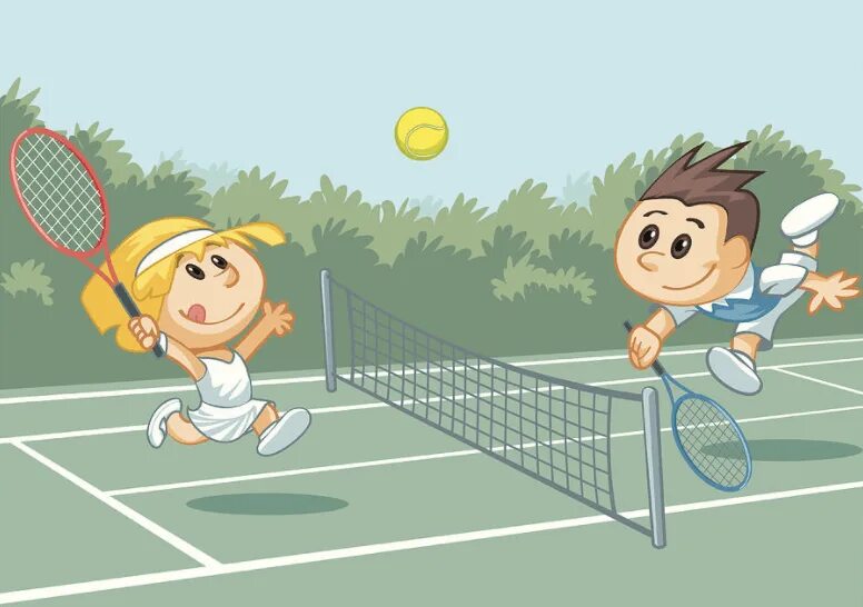 Теннис рисунок. Игра в теннис рисунок. Теннис дети. Дети играют в теннис рисунок. I can play tennis