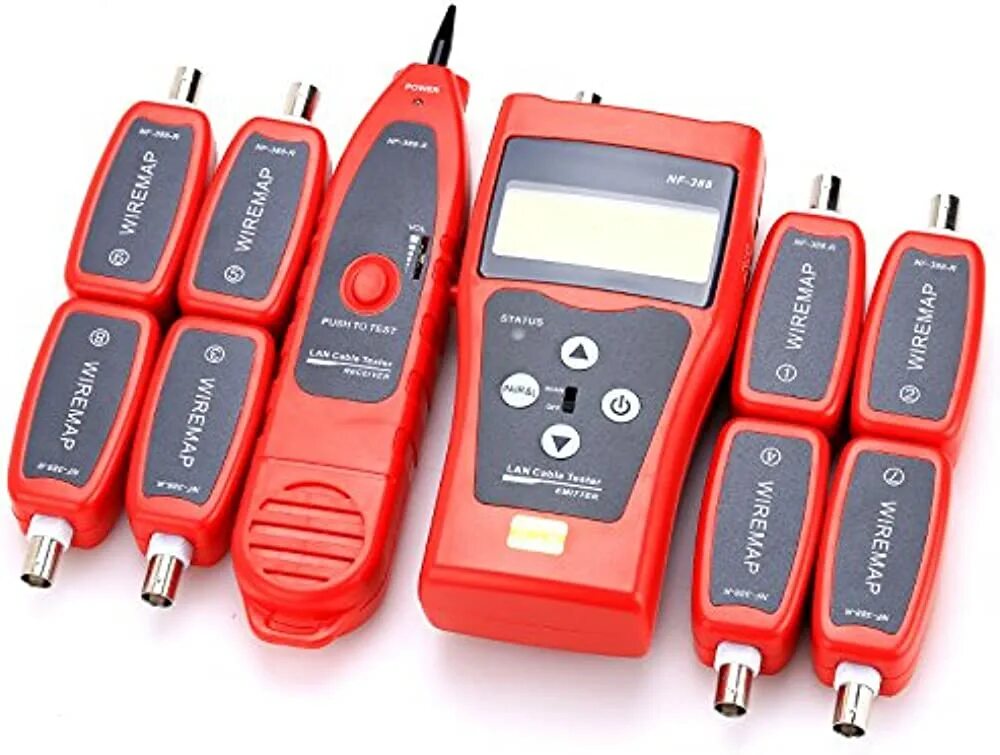 Тестер тон генератор. Noyafa nf-8508. кабельный тестер. тестер сети ethernet. лан тестер современный.