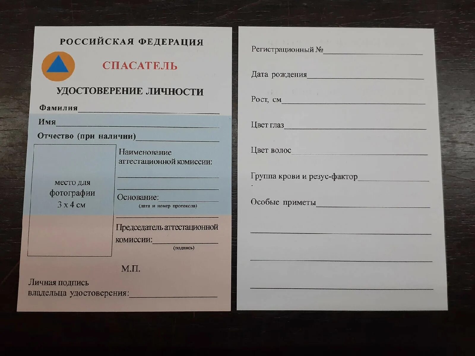 Какие документы подтверждают получение гражданином статуса спасателя. Книжка спасателя мчс.