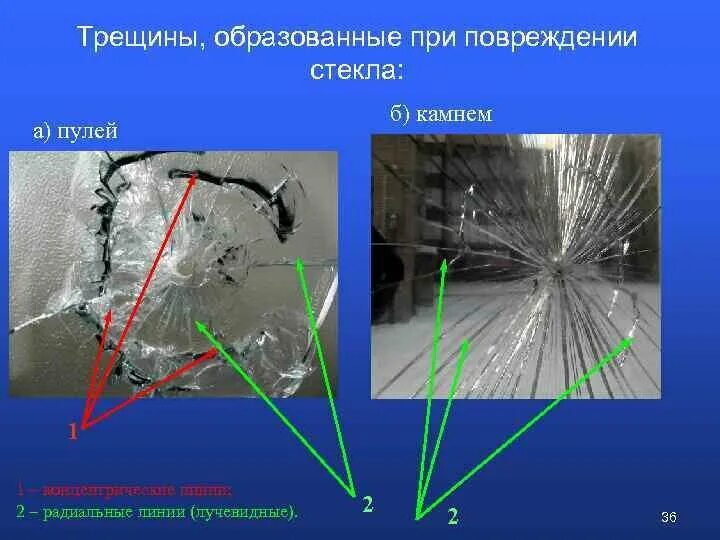 Трещина определение. Радиальные трещины. Радиальные трещины на стекле. Трещины образованные при повреждении стекла. Концентрические трещины.