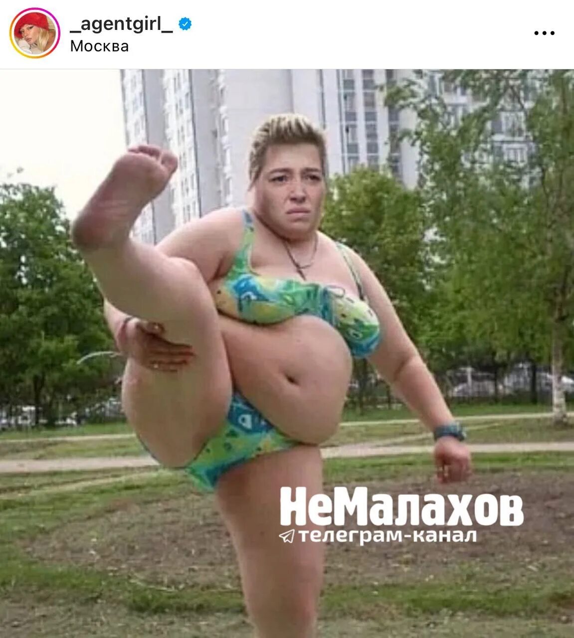 Тетка со здоровым выменем и сракой