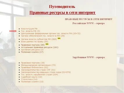 Правовые ресурсы