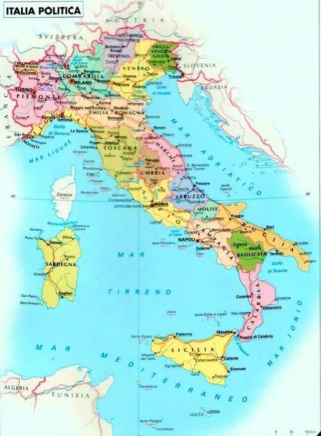 Италия страна на карте. Карта Италии Северная часть. Столица Италии на карте. Политическая карта Италии. Италия на политической карте.