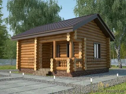 Баня 6 6 бревно