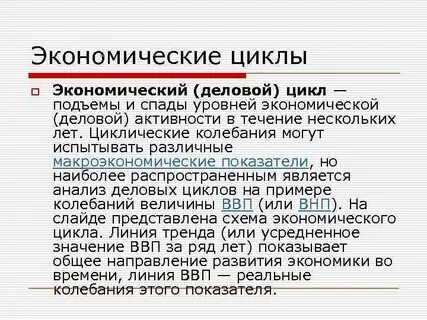 Циклы экономической активности