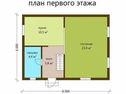 Каркасные дома 6х8 проекты фото