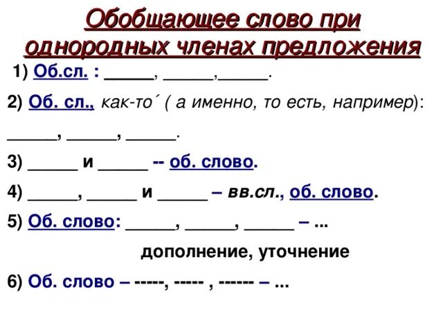 Обобщающие слова упр. Обобщающие слова при однородных членах предложения. Обобщающее слово при однородных упражнения. Предложение с обобщающим словом при однородных членах. Обобщающее слово при однородных членах 5.