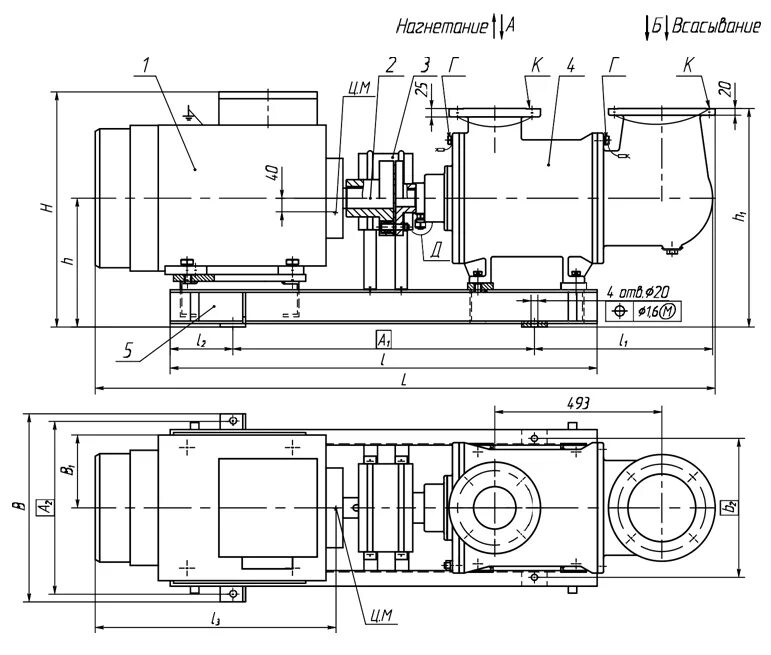 6 16 125. Насосный агрегат "а2 3в 125/16" габариты рамы. Агрегат насосный а1 2вв 4/16-4/4б-3 чертеж. Электронасосный агрегат 3в 40/25.