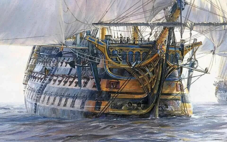 Пушечный линейный корабль. Корабль линкор 18 века. hms victory линкор.
