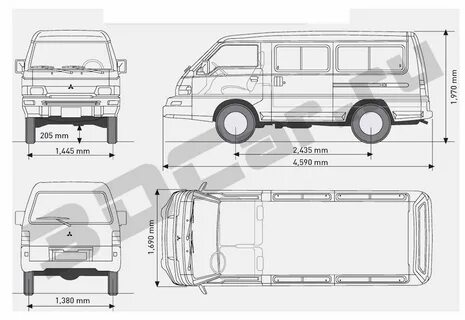 Nissan vanette размеры