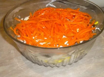 Салат оранжевое чудо из моркови