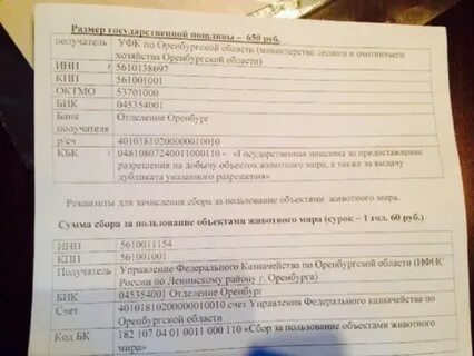 Оренбург реквизиты