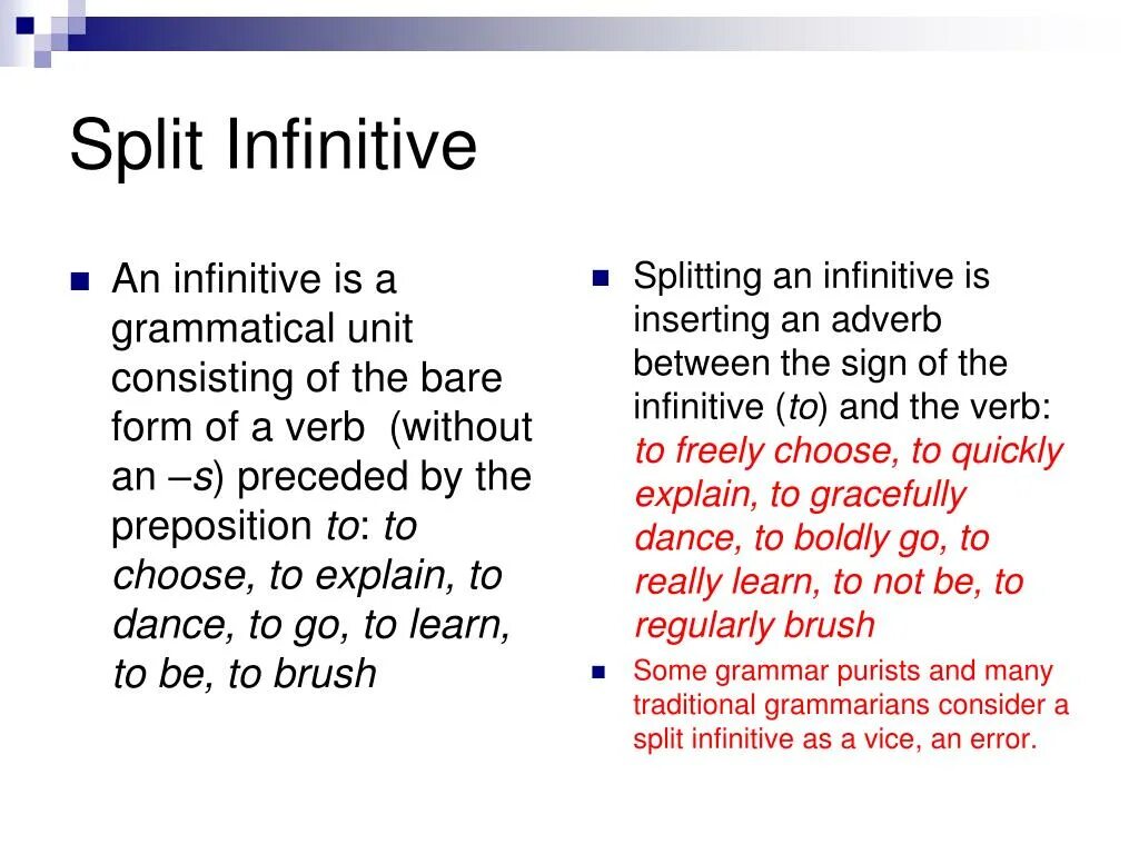 Split Infinitive. Split Infinitive в английском. Английский , тема Infinitive. Adverbial modifier инфинитив. Infinitive example