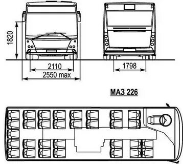 Техническая характеристика автобуса маз