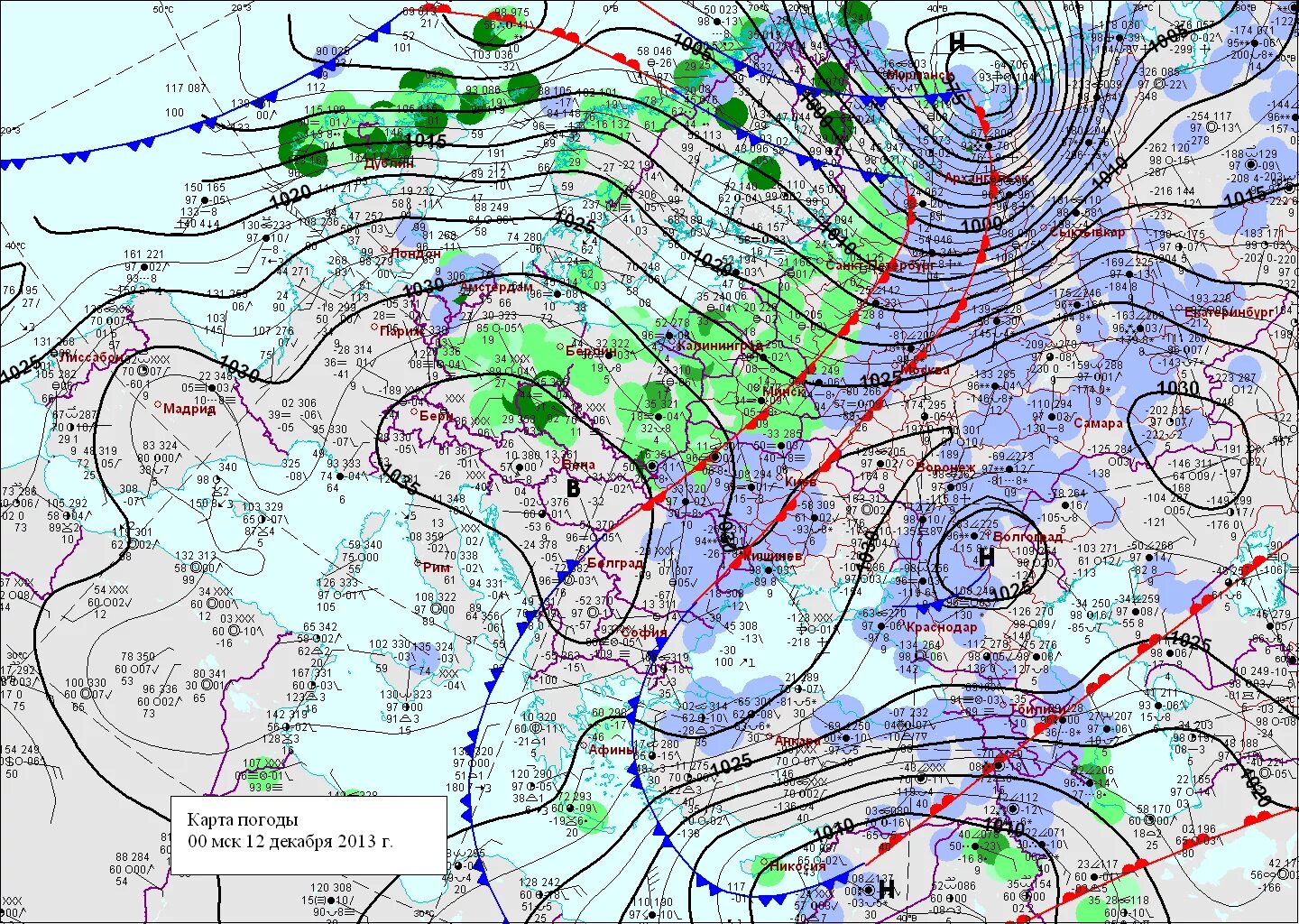Метеорологическая карта. Синоптическая карта. Карта погоды. Погодная карта России.