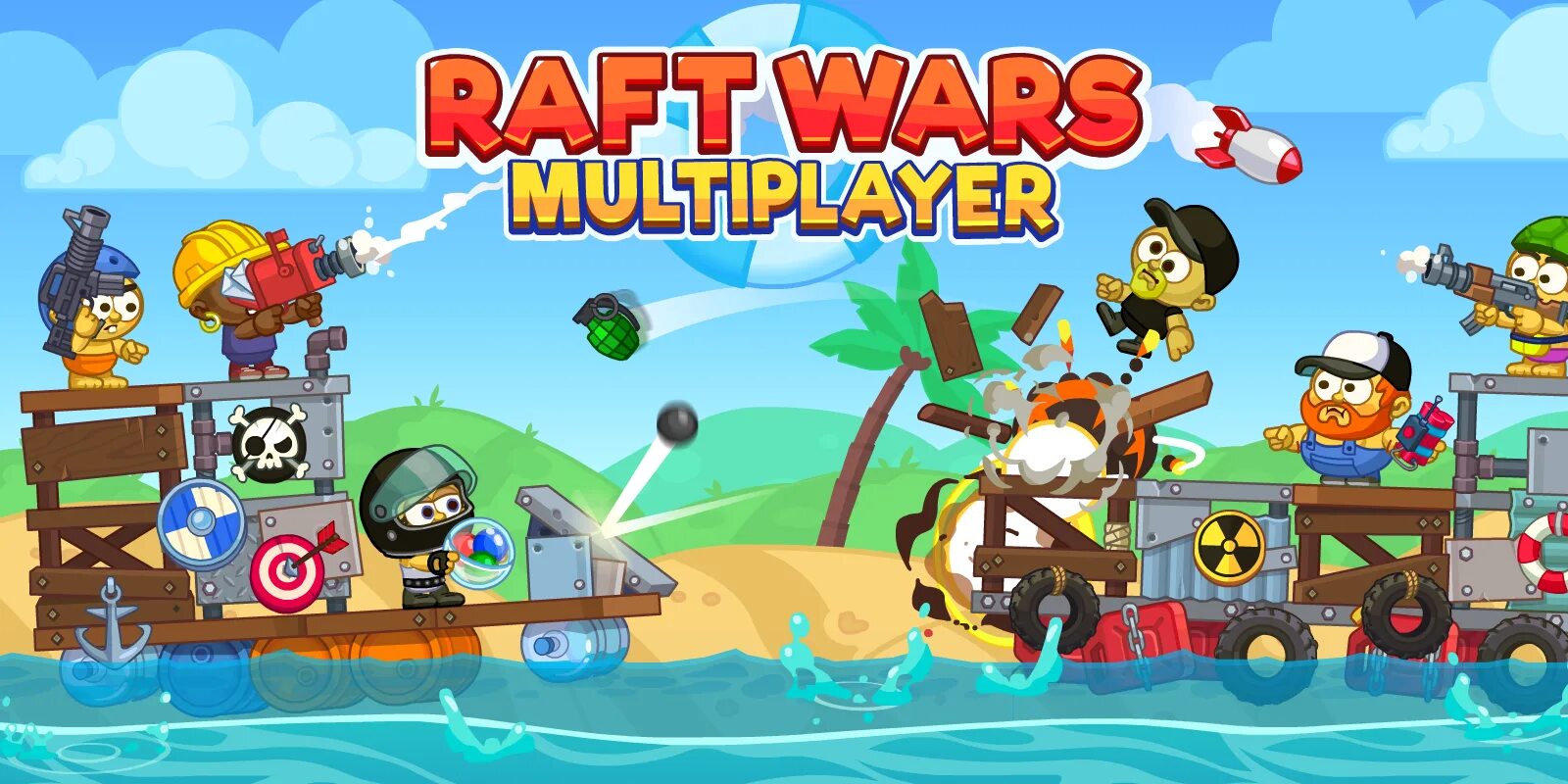Raft wars 2. Raft wars. Игра raft wars. Рафт мультиплеер игра. Бой на плотах игра.