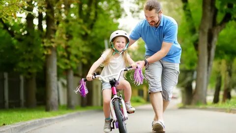 My sister rides a bike