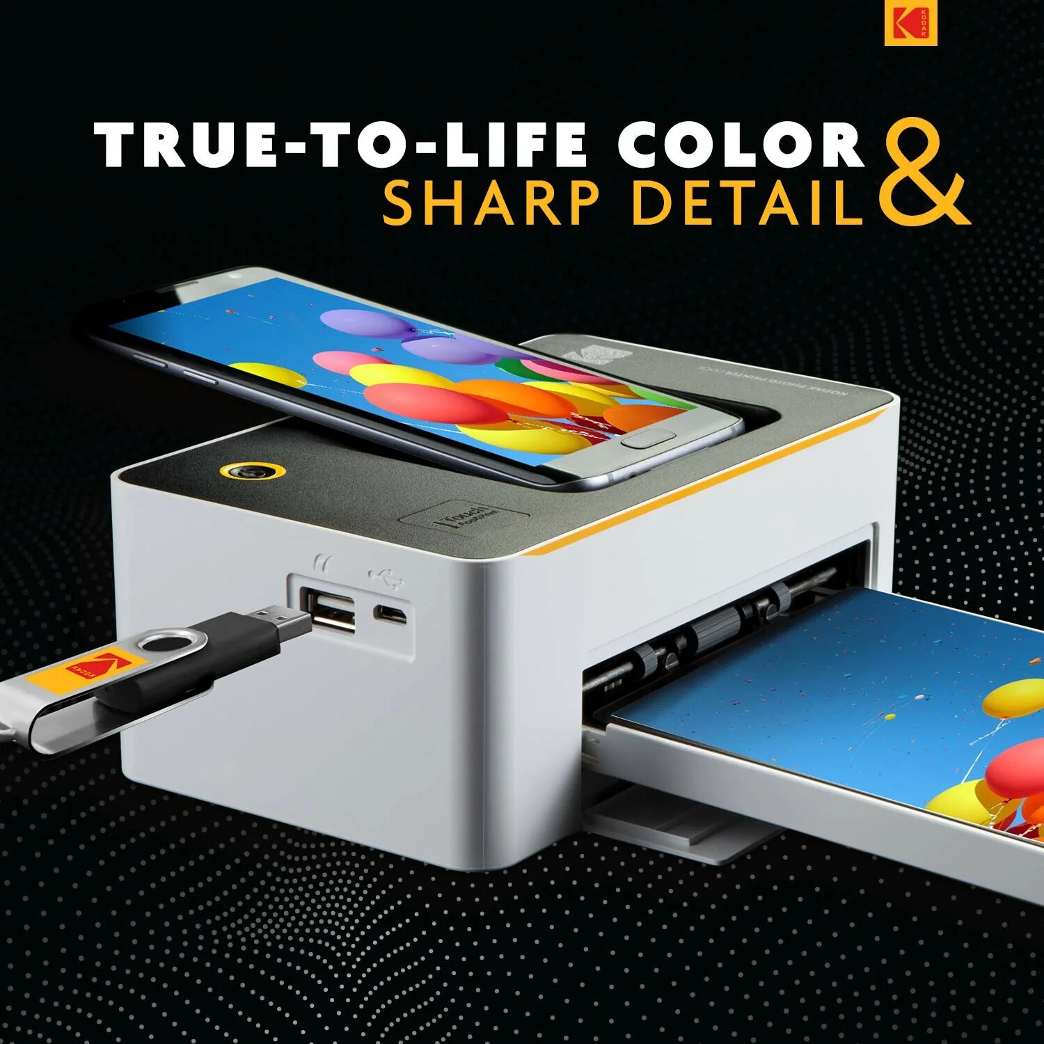 Bt instant printing. Kodak dock plus 4x6” portable instant photo printer.