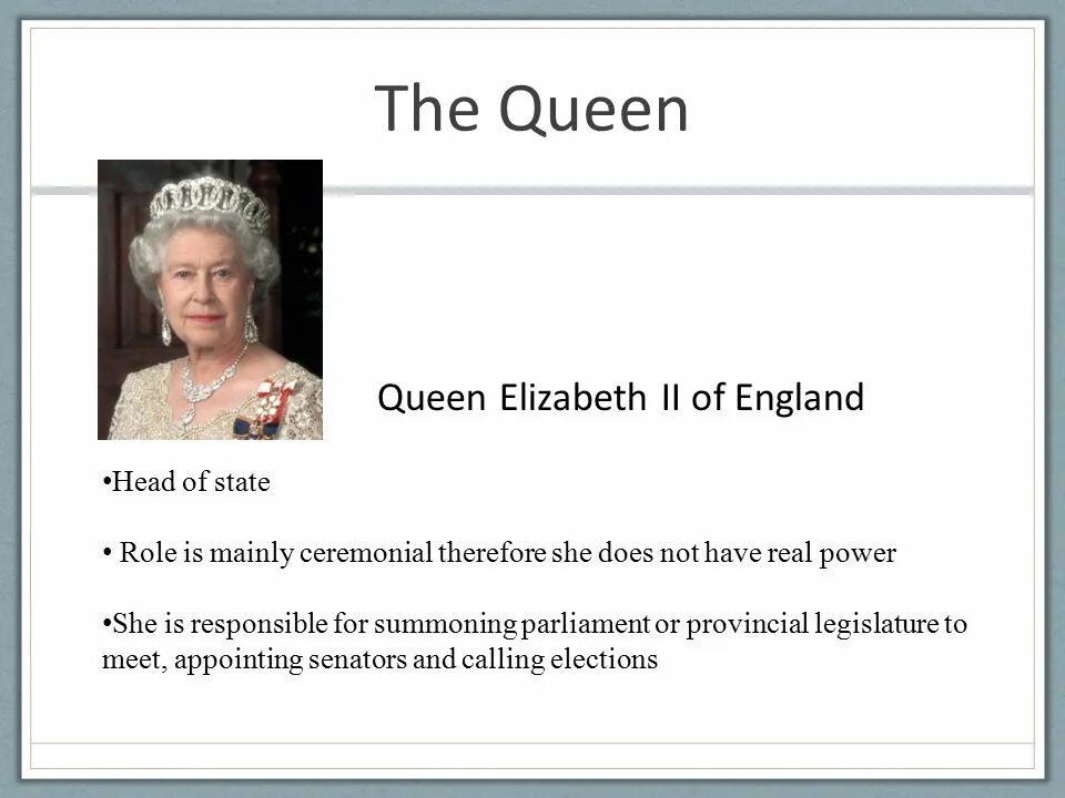 Elizabeth II head. Head of State England. Queen Elizabeth presentation. The Queen and Parliament краткий пересказ. State role