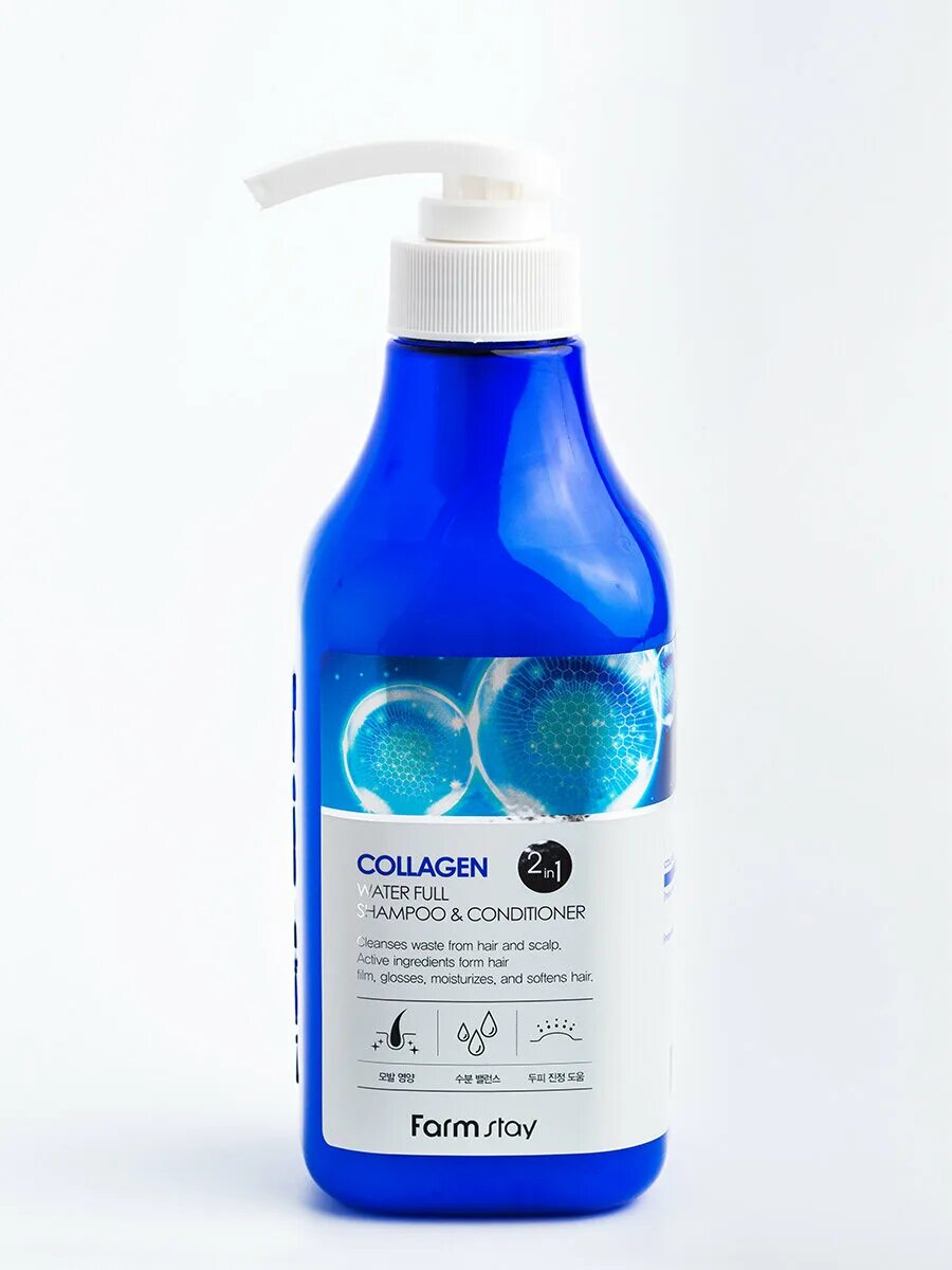 Шампунь кондиционер коллаген. Шампунь кондиционер коллаген. Farmstay collagen water full shampoo conditioner. Collagen water farm stay shampoo. Шампунь кондиционер коллаген.