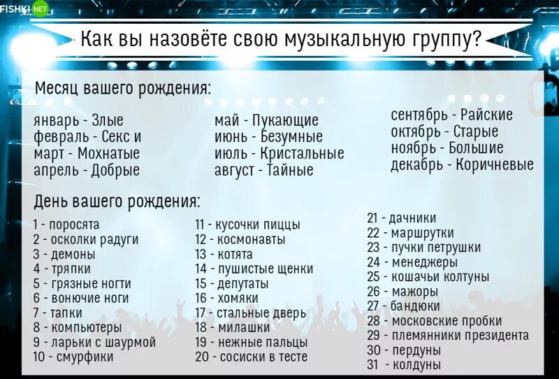 Название групп сообществ. Красивое название для группы. Название для музыкальной группы. Придумать название группы. Как назвать музыкальную группу.