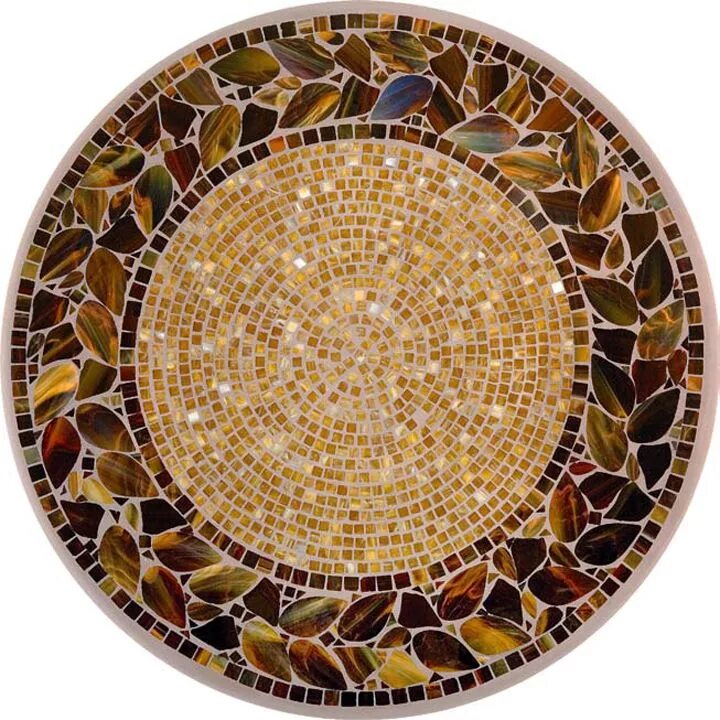 Купить круглую мозаику. Плитка мозаика под янтарь Gresstyle Mosaic. Круглый стол с мозаикой. Круглая столешница мозайка. Столешница из плитки мозаики.