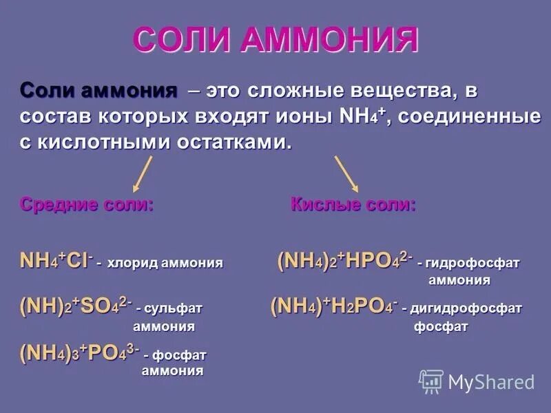 К солям относится какие формулы. Химическая формула солей аммония. Соли аммония химическая формула. Общая формула соли аммония. Химические соединения солей аммония.