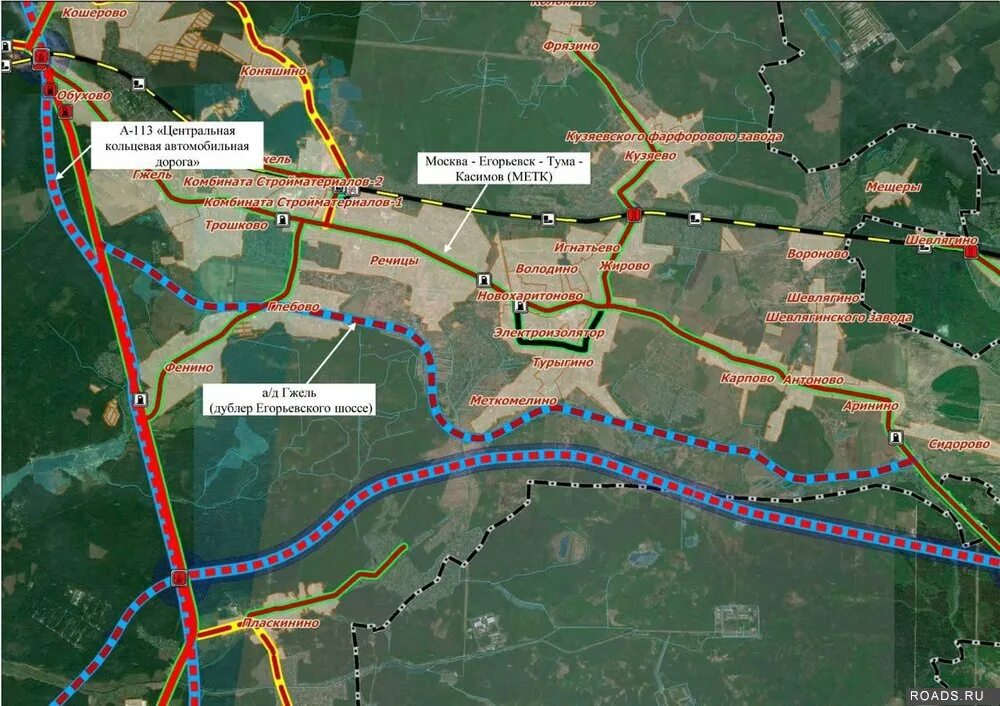 Карта новое шоссе. Дублер Егорьевского шоссе в Красково. Дорога дублер Егорьевского шоссе. Новая трасса дублер Егорьевского шоссе. Трасса метк дублер Егорьевского шоссе.