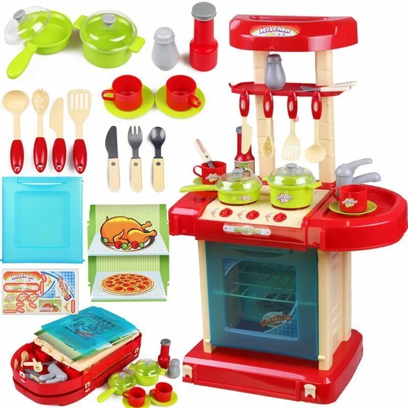 Детский игрушечный набор. Kitchen Play Set детская кухня чемодан. Детская кухня Китчен сет. Kitchen Cooking детская кухня.