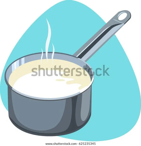 Heating Milk in saucepan. Cream in a saucepan. Boiling hot vector. Milk in a Pot PNG. Как пишется горячее молоко