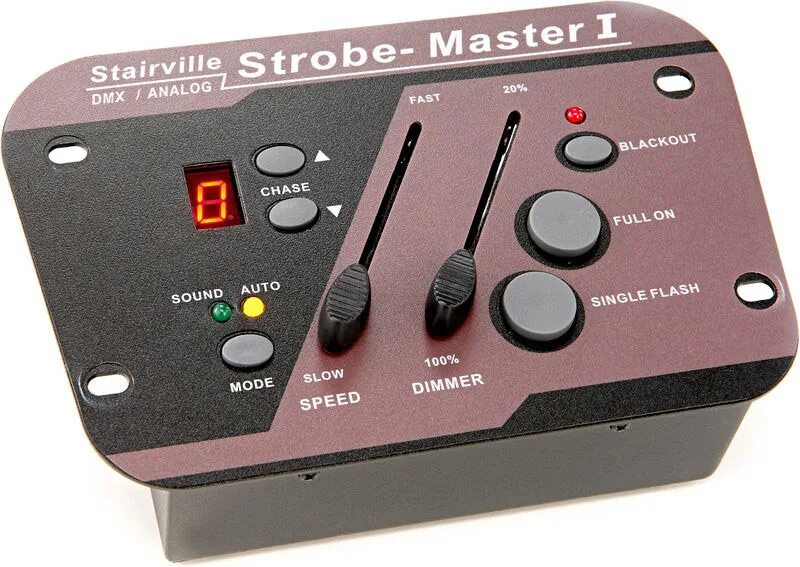 Стробоскоп work DMX 1500. Stairville DDS-110 MKII 1-channel Dimmer. Stairville DMX-Master. Geni FL-01cx Strobe Control одноканальный строб-контроллер.