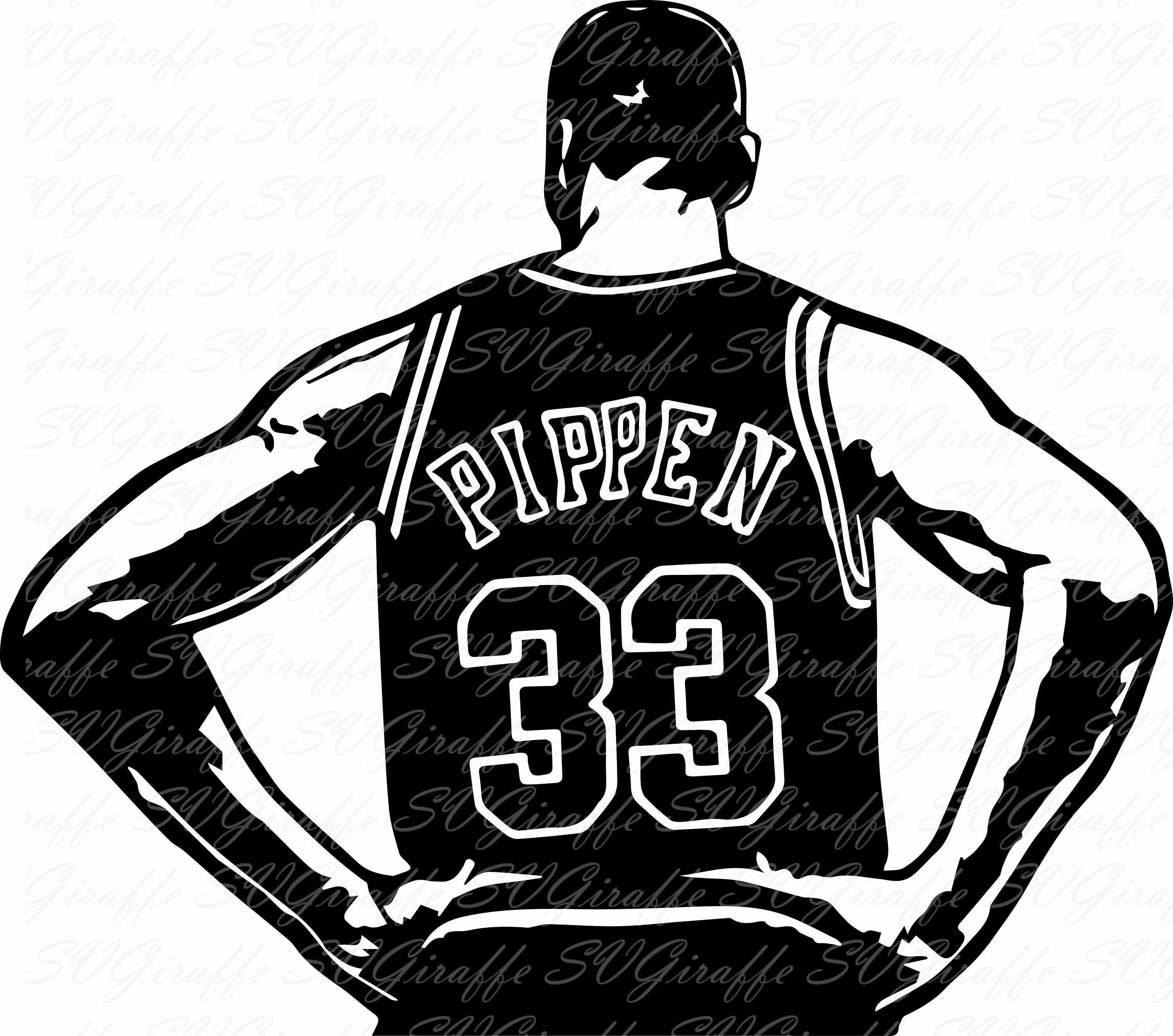 Графика 33. Скотти Пиппен баскетболист рисунки. Раскраски Скотти Пипена. NBA вектор.