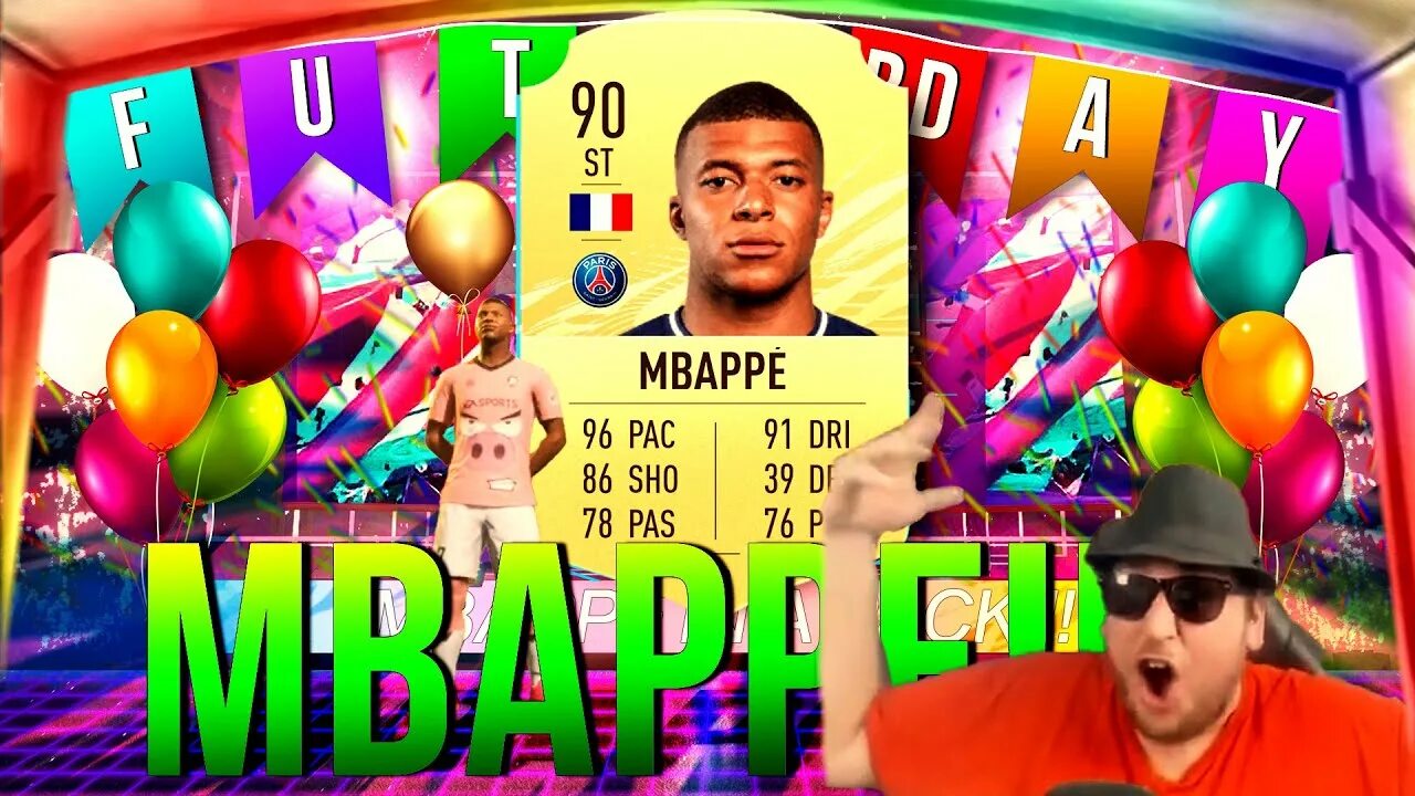 Fut birthday. Карточка ФИФА Мбаппе. FUT Birthday Card.