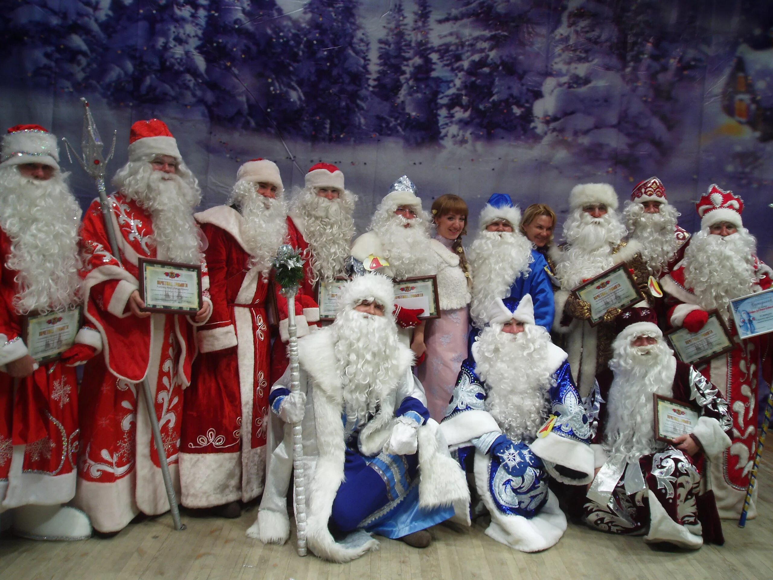 Дед Мороз. Новогодние фото. Семья Деда Мороза. Разные деды морозы россии