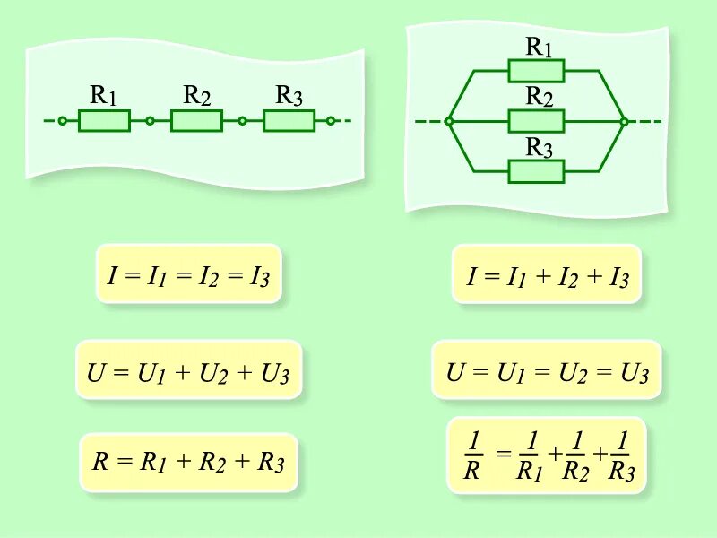 Как рассчитать параллельное соединение. Последовательное и параллельное соединение сопротивлений. Параллельное и последовательное подключение резисторов формула. Резисторы при параллельном и последовательном соединении. Параллельно последовательное соединение резисторов формула.