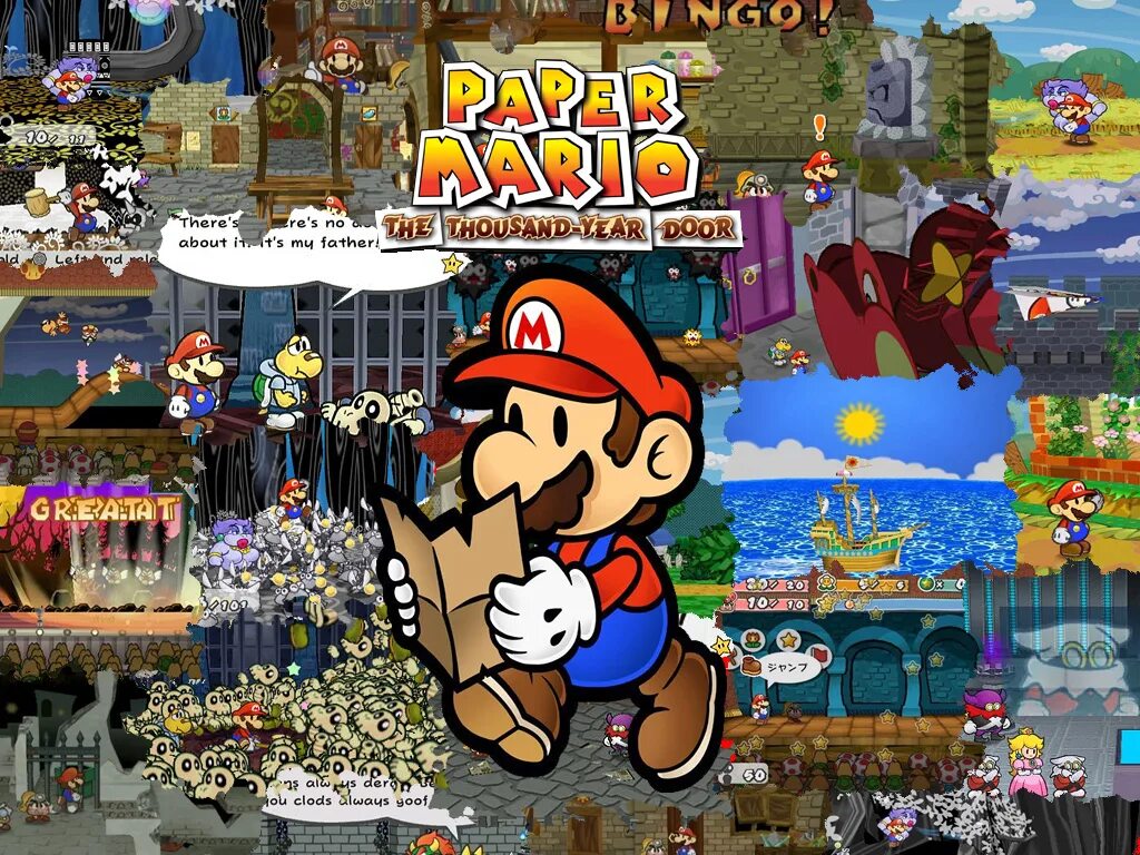 Mario the thousand year door. Paper Mario GAMECUBE. Paper Mario: the Thousand-year Door. Paper Mario 64. GAMECUBE paper Mario - the Thousand-year Door (USA) обложка.