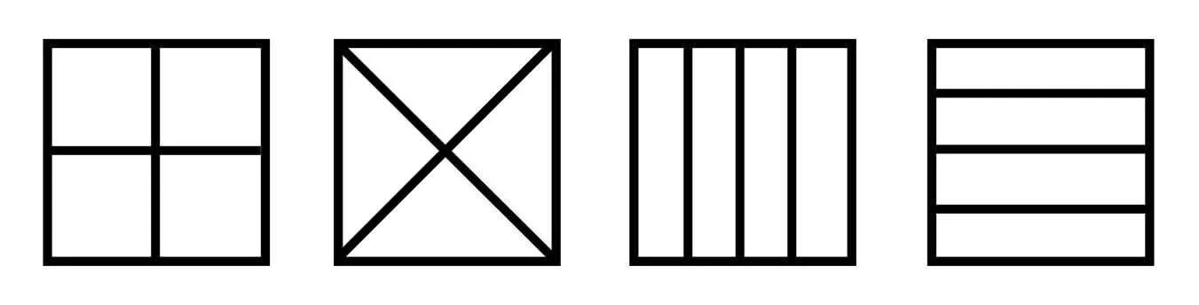 Разделить на 2 формы а. Деление квадрата на 4 равные части. Разделить квадрат на 4 равные части. Разделение квадрата на 4 равные части. Разделить квадрат 4 на 4 на равные части.