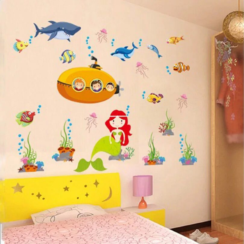 Роспись стен в детской. Разрисовать стену в детской. Декор детской комнаты. Роспись стен в детской. Украсить стену в детской.