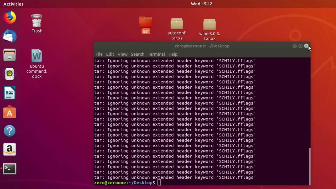 Install tar xz. Install tar xz
