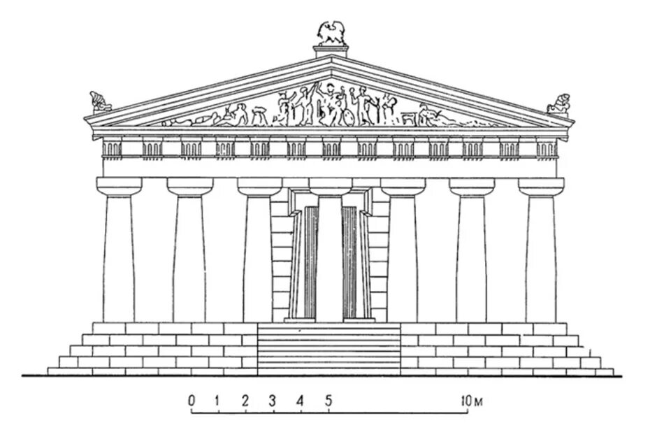 Античный храм рисунок. Древняя Греция древнегреческий храм. Древнегреческий храм Парфенон раскраска. Храм Парфенон в Греции.