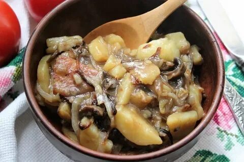 Рецепт картошки с сушеными белыми грибами