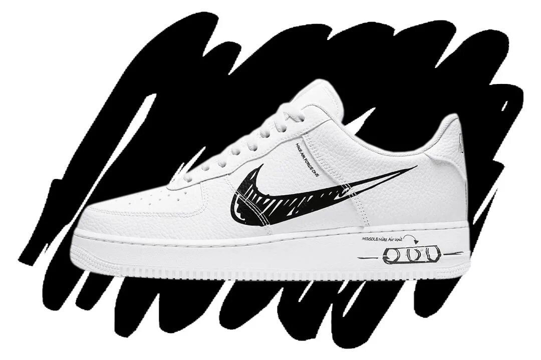 Черно белый найк аир. Nike Air Force 1 Sketch Swoosh. Nike Air Force 1 Low Sketch. Nike Air Force 1 draw Swoosh. Nike Air Force 1 Sketch.