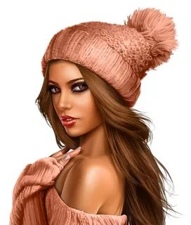 Шапка женская рисунок