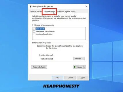 Вкладка улучшения windows 10