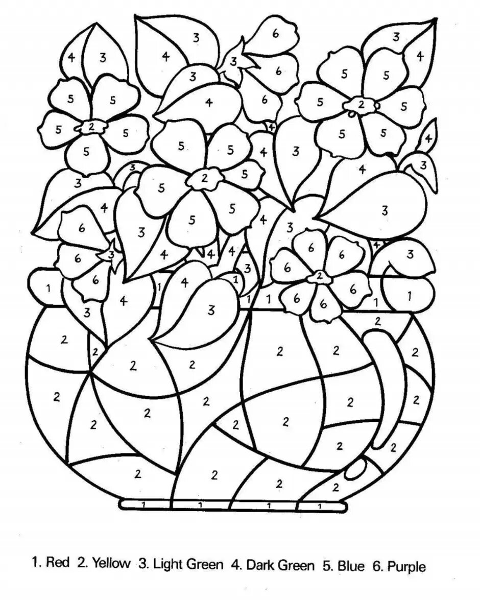 Рисунки для раскрашивания по номерам для детей. Painting worksheets. Динозавры / раскраска. Рисование по цветам для детей. Цвета по английскому раскраска.