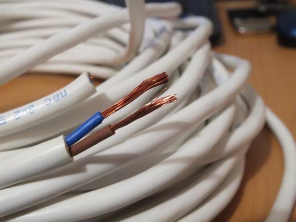 Разное сечение кабеля