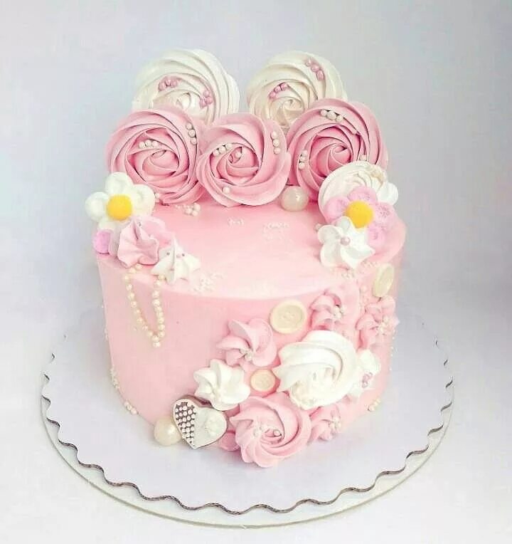 Оформление тортов на день рождения девочке Pin on Torturi Pink birthday cakes, Macaroon cake, Drip cakes