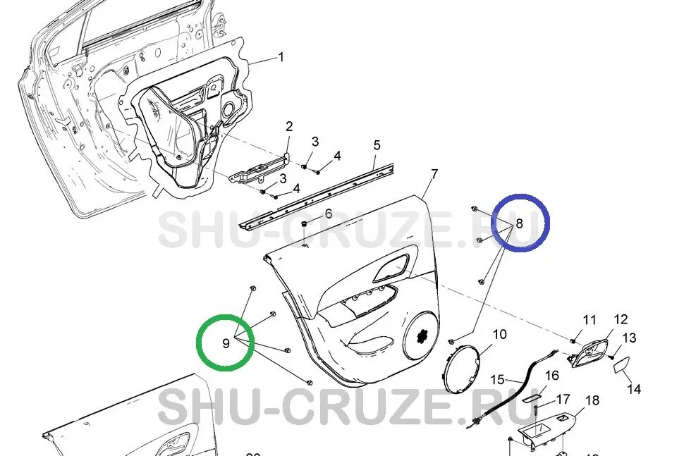 Клипса двери Шевроле Круз. Клипсы карты дверей Шевроле Круз. Артикула запчастей крепления карты двери Шевроле Круз 2012. Shu-073-6 клипса пистон крепления обшивки дверей Chevrolet Cruze Orlando Opel.