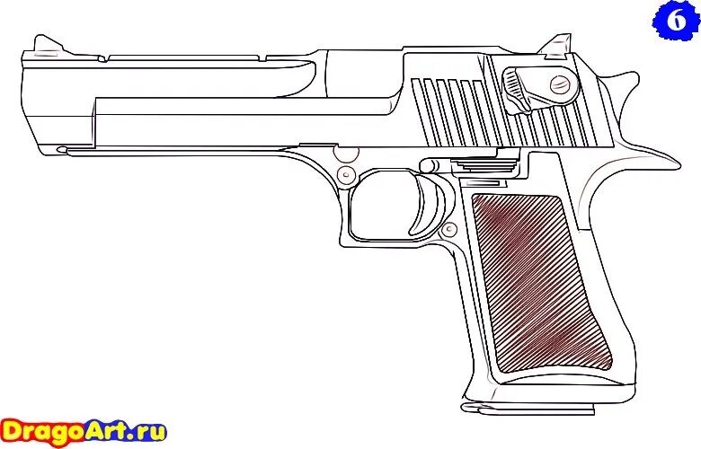 Как сделать дигл. Дезерт игл схема. Desert Eagle чертеж с размерами 1/1.